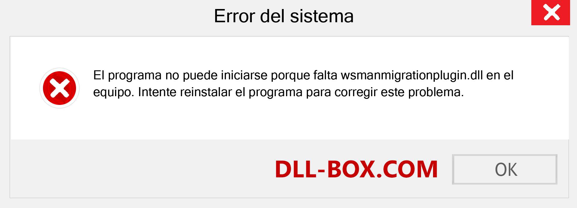 ¿Falta el archivo wsmanmigrationplugin.dll ?. Descargar para Windows 7, 8, 10 - Corregir wsmanmigrationplugin dll Missing Error en Windows, fotos, imágenes